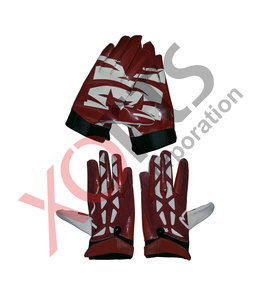 Guantes de fútbol americano con estampado personalizado, transpirables y de talla grande con diseño adhesivo en La Palma - Product Image 5