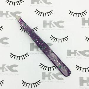 Nouvelle pince à épiler bleu enduit de poudre pince à épiler pince à cils en acier inoxydable Logo personnalisé offre emballage durable bas quantité minimale de commande - Product Image 3