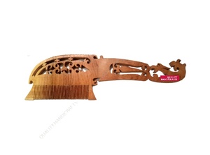 Peine de madera para pelo y barba, respetuoso con el medio ambiente, el mejor diseño, artesanías de calidad india de alta calidad para uso doméstico - Product Image 3