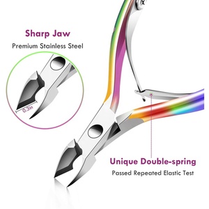 Rainbow Stainless Steel <b>Nail</b> Nipper Set With Long Handle Callus Remover Tools Fashion Metal Manicure <b>Kit</b> - Product Image 2