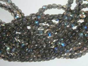 Cuentas redondas de Gema labradorita Natural, tamaño de 4mm, longitud de hilo de 13 pulgadas, fabricación de joyas DIY, precio al por mayor - Product Image 4