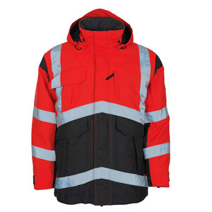 High Visibility <b>Waterproof</b> <b>Light</b> Reversible Work Construction Safety Reflective <b>Jacket</b> - Product Image 6