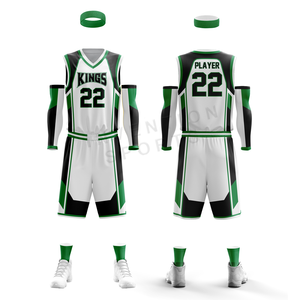 โรงงานขายตรงการออกแบบใหม่ผู้ชายชุดบาสเกตบอลทำในปากีสถาน - Product Image 4