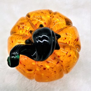 Halloween citrouille décoration en verre - Product Image 3