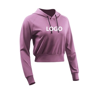เสื้อฮู้ดครอปท็อป ลดราคา เสื้อผ้าผู้หญิง เสื้อสเวตเตอร์ครอป สไตล์ลำลอง เสื้อฮู้ดโอเวอร์ไซส์สำหรับผู้หญิง เสื้อฮู้ดครอปท็อปสำหรับสาวๆ - Product Image 2