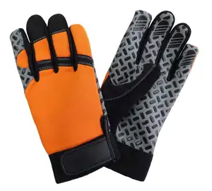 Solid Black Color Safety mit neuestem Design und Premium-Qualität aus bestem Material Herren Mechaniker handschuhe
