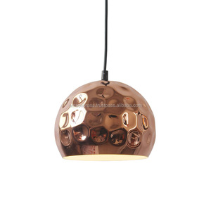 Lámpara colgante de hierro y metal, iluminación para sala de estar, pantalla colgante martillada con acabado recubierto de polvo negro - Product Image 2