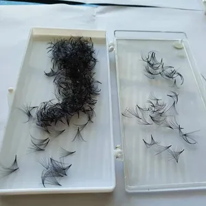 Pestañas de volumen prefabricadas hechas a mano fáciles de aplicar hechas en Vietnam FANS EYELASH 18D 16D 0,03 MEDIO STEM