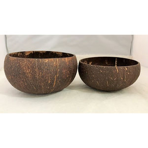 ชามกะลามะพร้าวออร์แกนิกเป็นมิตรมังสวิรัติงานฝีมือธรรมชาติยาวนานสำหรับตกแต่งบ้านขัดเงาสำหรับสลัดซีเรียลของหวาน - Product Image 2