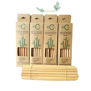 Chaud! Chaud! Vente Pailles En Bambou/Pailles En Bambou Avec Sac Avec Graver Logo Laser Fabriqué En Matériau De Haute Qualité Par Eco2go Vietnam - Product Image 1