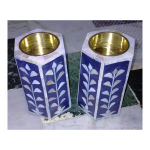 Unique Handmade Mother Of Pearl Bone Inlay Mubkhar Burner - Product Image 1