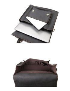 Bolso de cartero, maletín de mano cruzada oblicua de un hombro, Mad Horse Skin Head Leather Male ATO-0064 - Product Image 6