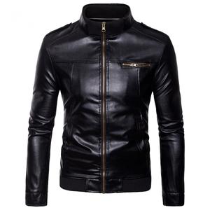 Stand Collar 100% Genuine Cow Skin Leather <b>Jacket</b> Distressed Brown Winter Fashion <b>Jacket</b> - Product Image 4