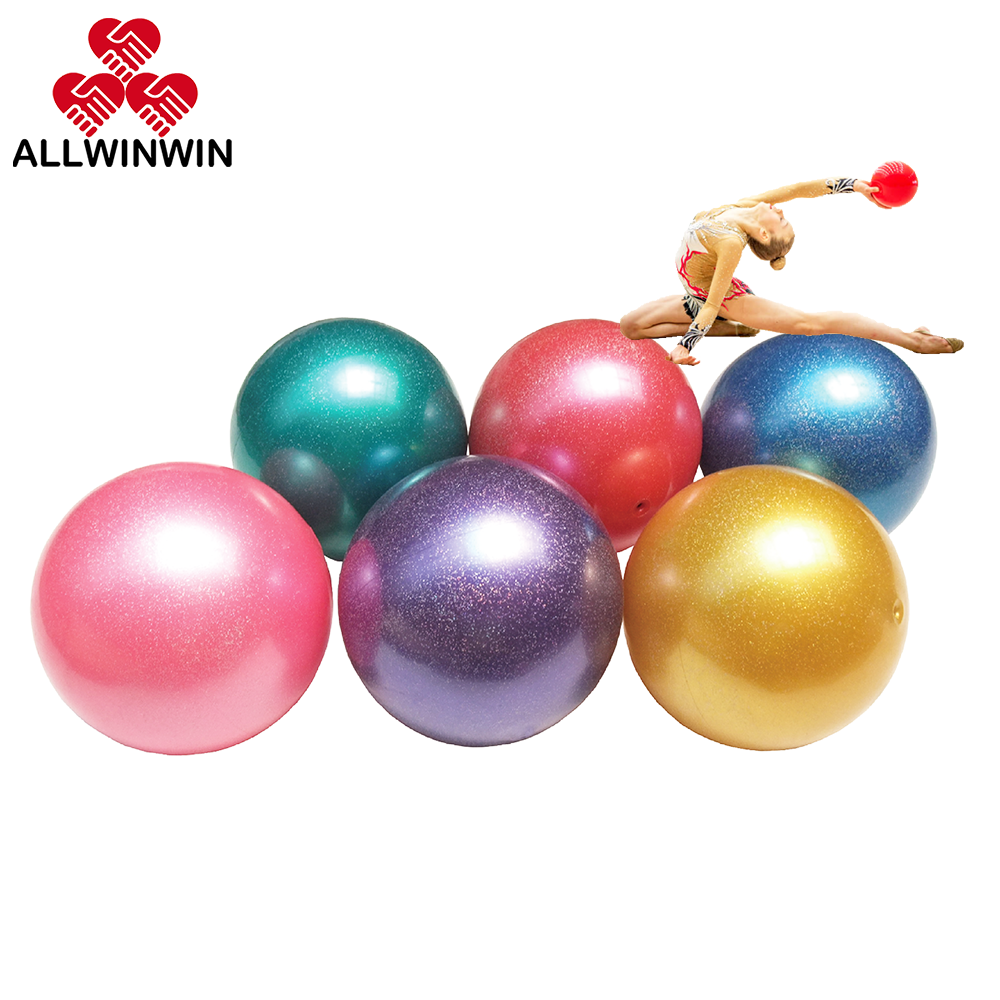 Palla per ginnastica ritmica ALLWINWIN RGB01-superficie glitterata 13-19 cm