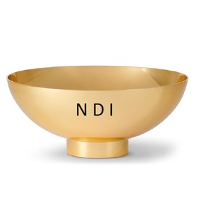Modern Style Classic Design Food Fruit Pasta Serving Bowl Food Server Gold Plated Bowl - Product Image 2