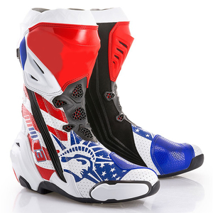 Vera pelle di vacchetta uomo e donna moto/stivali moto personalizzati, stivali moto impermeabili, <span class=keywords><strong>scarpe</strong></span> da corsa <span class=keywords><strong>per</strong></span> Biker - Product Image 1