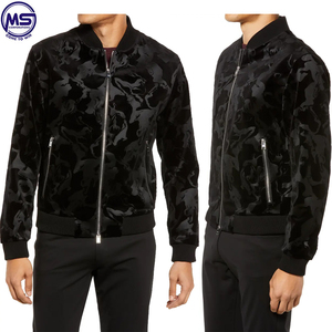 Blouson aviateur de couleur unie imprimé de logo personnalisable pour hommes pakistanais meilleur tissu avec col montant pour hommes - Product Image 5