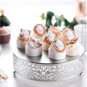 ที่วางเค้กชุบสังกะสีแบบชาวอิสลามสำหรับวางเค้กที่บ้านและร้านอาหารทำจากโลหะผลไม้และที่วางเค้ก - Product Image 4