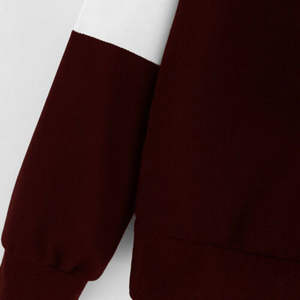 2025 femmes en plein air Streetwear à capuche sweat Tech polaire Patchwork personnalisé marque Logo taille couleurs étiquettes prix pas cher - Product Image 6