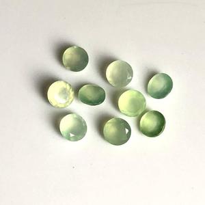 Piedras Preciosas Sueltas de Prehnita Verde Natural de 3.5mm, Corte Redondo Facetado, Calibradas para Joyería, Directamente del Fabricante, Compre en Línea - Product Image 1