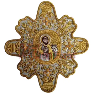 New Handmade Embroidered Cross Priest Christian Holy Cross With Custom Design and Style