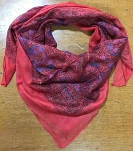 Écharpe légère en pur coton à imprimé dollar - Product Image 1