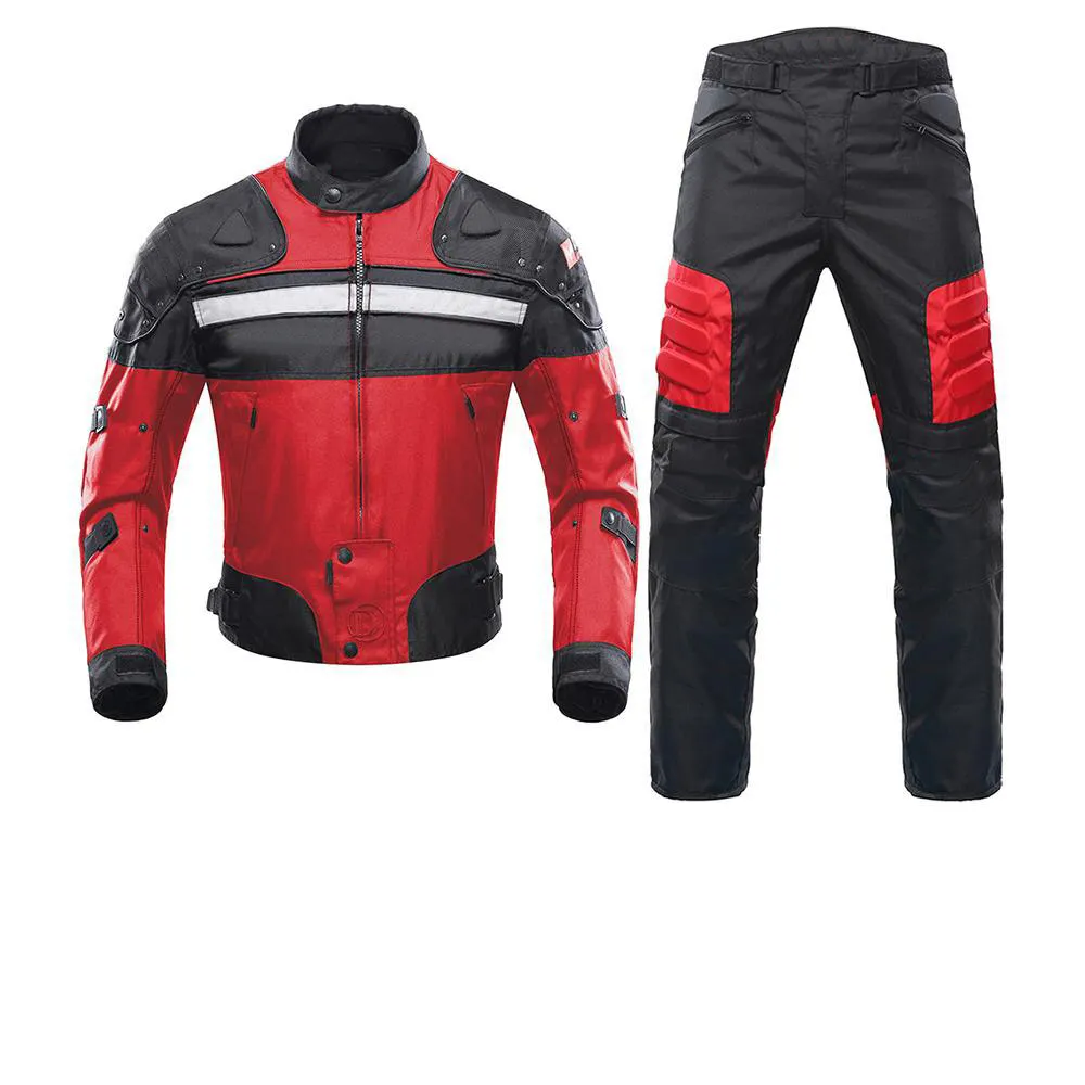 Custom Cordura 600 D Motorbike Suits Motorbike Protection Street Racing Style Jacket Motorcycle 2 Piece Suit