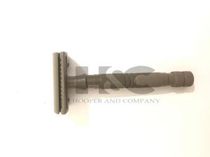 Maquinilla de afeitar de seguridad para hombre, maquinilla de afeitar de doble filo, de acero inoxidable gris, para afeitar clásico - Product Image 4