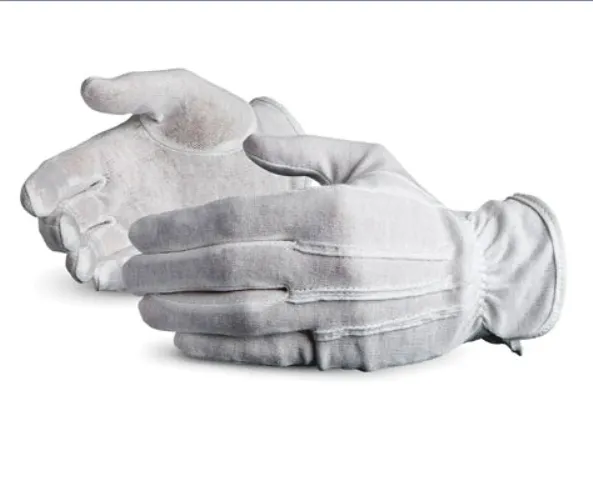 ถุงมือยางทำจากผ้าฝ้าย100% สีขาว,ถุงมือบริกรสามารถใส่โลโก้ได้ตามต้องการ