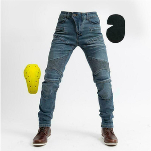 Jean en Denim de haute qualité pour hommes, pantalon de moto, couleur noire, collection 2021 - Product Image 3