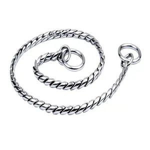 Hoge Kwaliteit Huisdier Producten Metalen Messing Plated Snake Chain Keten Hond Tonen Ketting Kraag