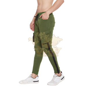 Hombres Casual Slim Fit Jogger Cargo Pantalones Cintura Elástica Deporte Gimnasio Jogging Pantalones Mejor Calidad Gimnasio Moda Casual Pantalones Joggers - Product Image 4