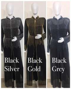 Latest Fashion Abaya Dress Turkey Muslim <b>Women</b> Slim Dresses Dubai Islamic Clothing Turkish Abaya <b>Cardigan</b> Hand Embroidery Work - Product Image 6