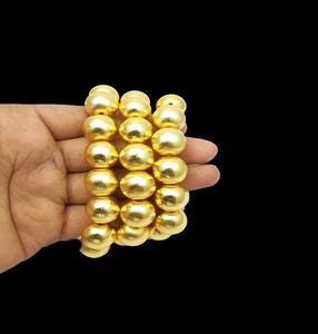 Plaqué or Forme Ronde Bali Perles - Product Image 1