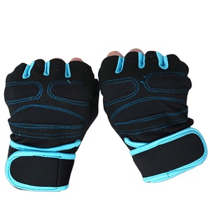 Guantes de entrenamiento personalizados para ejercicio físico, manoplas de medio dedo con soporte para muñeca, levantamiento de pesas, gimnasio, 2021 - Product Image 1