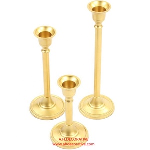 ชุดเชิงเทียนโลหะ3ชิ้นสำหรับตกแต่งงานแต่งงานงานปาร์ตี้และงานปาร์ตี้ - Product Image 1