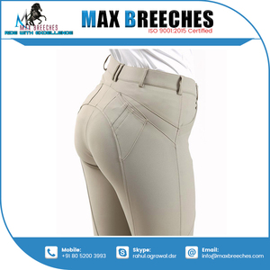 Jodhpurs cómodos de alta calidad directos de la India con parche de rodilla de silicona, pantalones ecuestres para montar a caballo - Product Image 6