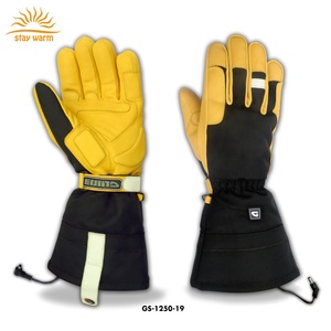 Gants de travail chauffants en cuir rechargeables 7,4 V pour hommes et femmes, pour le travail et la chasse - Product Image 4