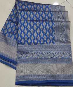 Nouvelle Broderie Coton Soie Saree Ethnique - Product Image 5