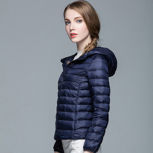 100%polyester Padded Women Puffer <b>Jackets</b> Plus Size Polyester Puffy Coats Long Sleeve Winter Puffer <b>Jacket</b> Embroidery logo - Product Image 2