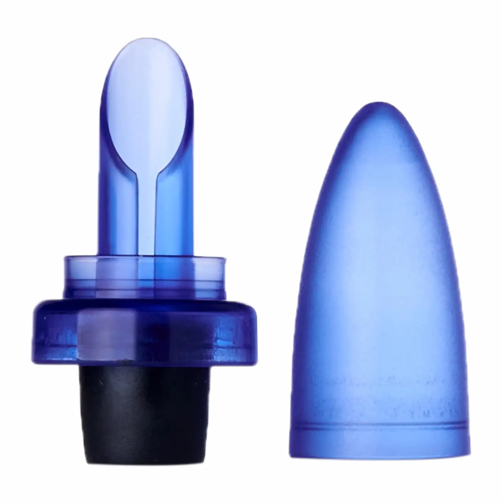 Bar Accessoires Blauwe Kleur Plastic Hoes Siliconen Dagelijks Duurzaam Gevuld 8Cm Wijnschenker En Stop