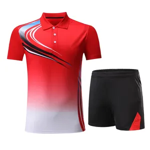 Custom made Tennis Uniform Team Clothing Make Your Own Logo Men Plus Size Tennis Uniforms at Wholesale 2022