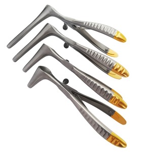 Espéculo Nasal de algodón chapado en oro de alta calidad, acero inoxidable, 13,5 cm, rinología - Product Image 2