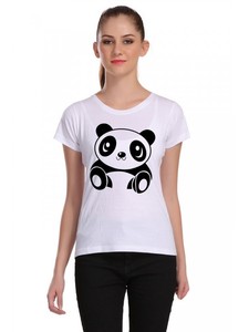 T-shirt blanc créatif pour femmes, modèle 100%, couleur unie, imprimé, vêtements de travail, de rue, de plage - Product Image 2