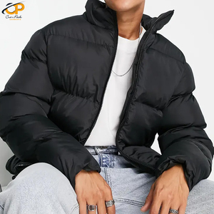 Chaqueta acolchada con logotipo personalizado para hombre, abrigo de invierno cálido, con burbujas, venta al por mayor - Product Image 5