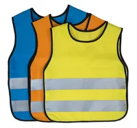 Chaleco de seguridad reflectante para carretera, Material reflectante usado, personalizado, con logotipo colorido