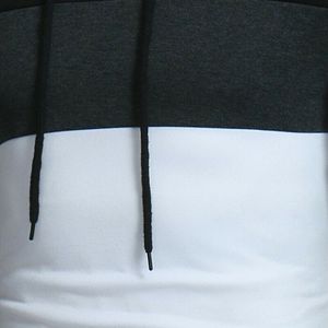 SUDADERA DE MODA PARA HOMBRE Suéteres con combinaciones de colores unisex Sudadera con capucha de bloque de color Sudadera con capucha para hombre en blanco Sudaderas con capucha para gimnasio - Product Image 5
