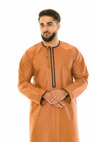 Thobes pour hommes Daffah en gros, Jubbah, Vêtements islamiques, Thobe Daffah saoudien pour hommes
