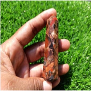 Cristal Natural de Alta Calidad, Jaspe Rojo Conglomerado Tallado, Artesanía de Piedra Semipreciosa, Gemas de Ágata, Piedra de Pudín, Mascota - Product Image 1