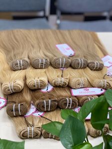 Venta al por mayor de pelo Remy vietnamita de hueso sedoso Extensiones de cabello humano directo alineado con cutícula recta súper estirada Doble - Product Image 2